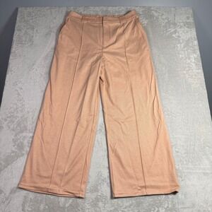 NWT Women's Halara High Waisted Wide Leg Pants Peach XL Casual